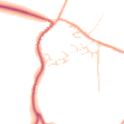 Daytime road noise heatmap for GU31 5LQ