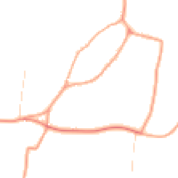 Daytime road noise heatmap for GU31 5LY
