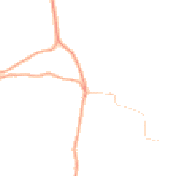 Daytime road noise heatmap for GU31 5NX