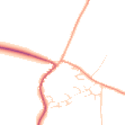Daytime road noise heatmap for GU31 5PX