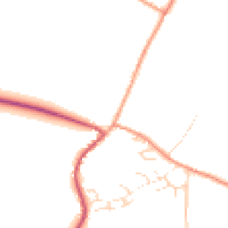 Daytime road noise heatmap for GU31 5PY