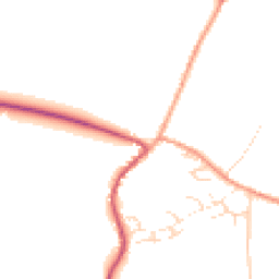 Daytime road noise heatmap for GU31 5QA