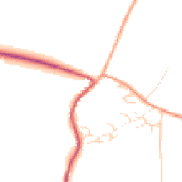 Daytime road noise heatmap for GU31 5QD
