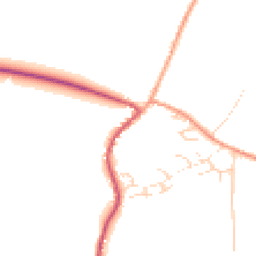 Daytime road noise heatmap for GU31 5QE