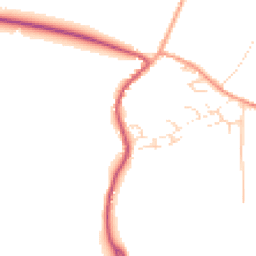 Daytime road noise heatmap for GU31 5QL