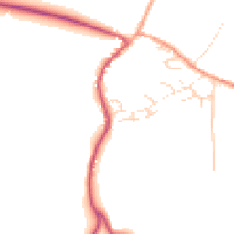 Daytime road noise heatmap for GU31 5QN