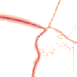 Daytime road noise heatmap for GU31 5QQ
