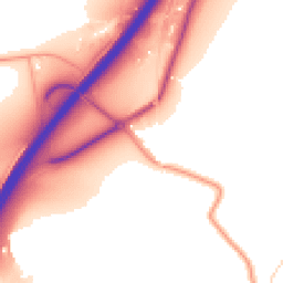 Daytime road noise heatmap for GU31 5SX