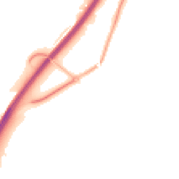 Night-time road noise heatmap for GU31 5SX