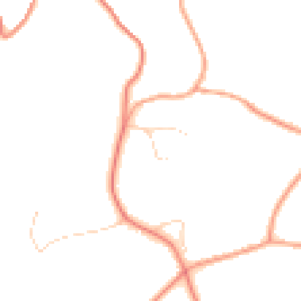 Daytime road noise heatmap for GU32 1AE