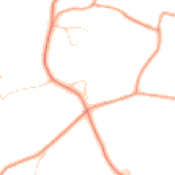 Daytime road noise heatmap for GU32 1AF