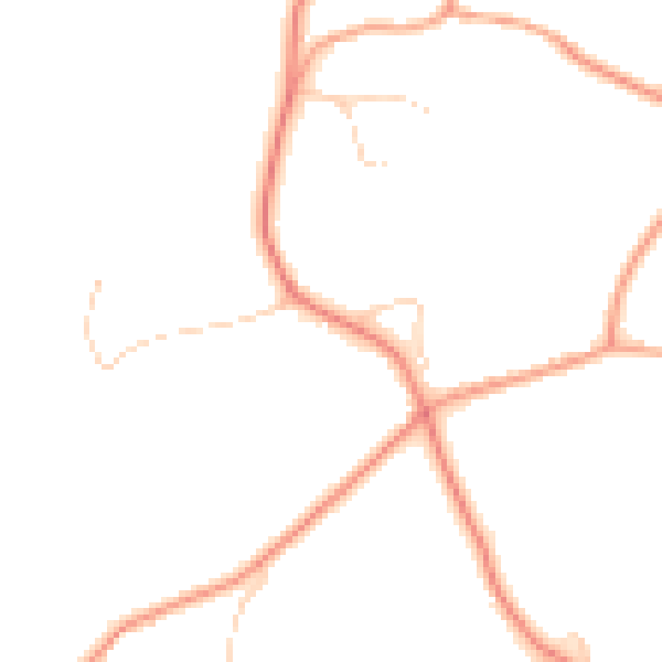 Daytime road noise heatmap for GU32 1AG