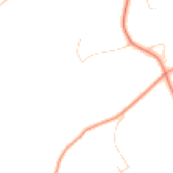 Daytime road noise heatmap for GU32 1AH