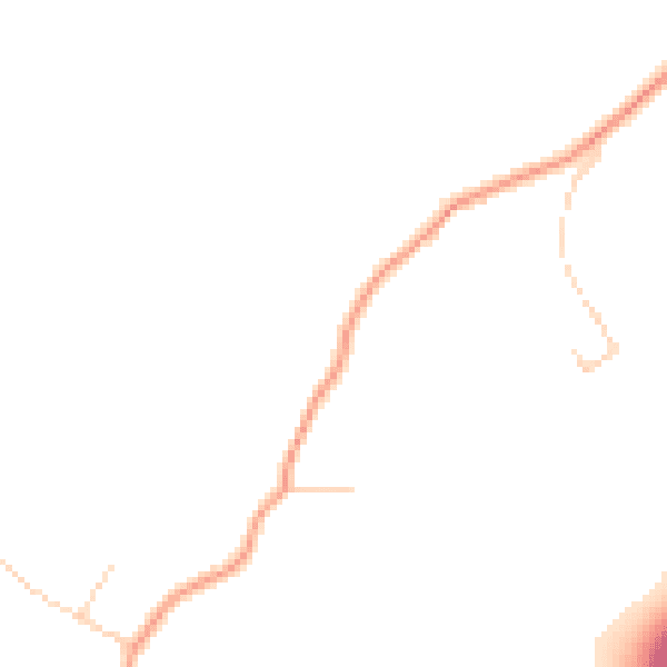 Daytime road noise heatmap for GU32 1AN