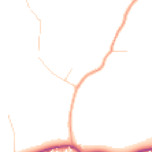 Daytime road noise heatmap for GU32 1AT