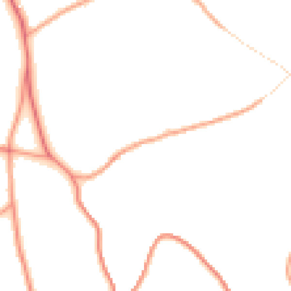 Daytime road noise heatmap for GU32 1BB