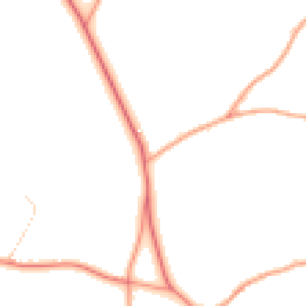 Daytime road noise heatmap for GU32 1BD