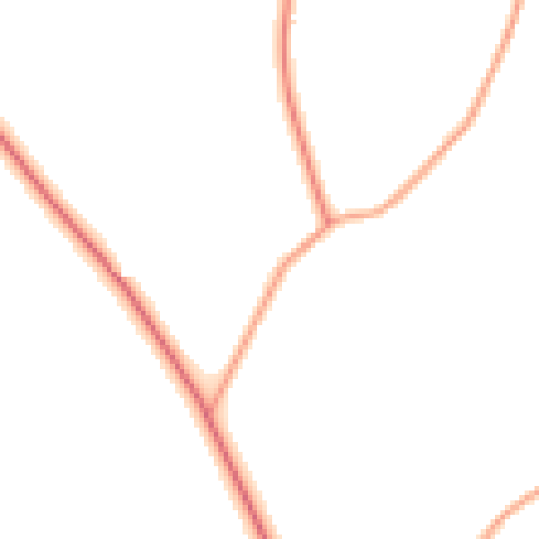 Daytime road noise heatmap for GU32 1BJ