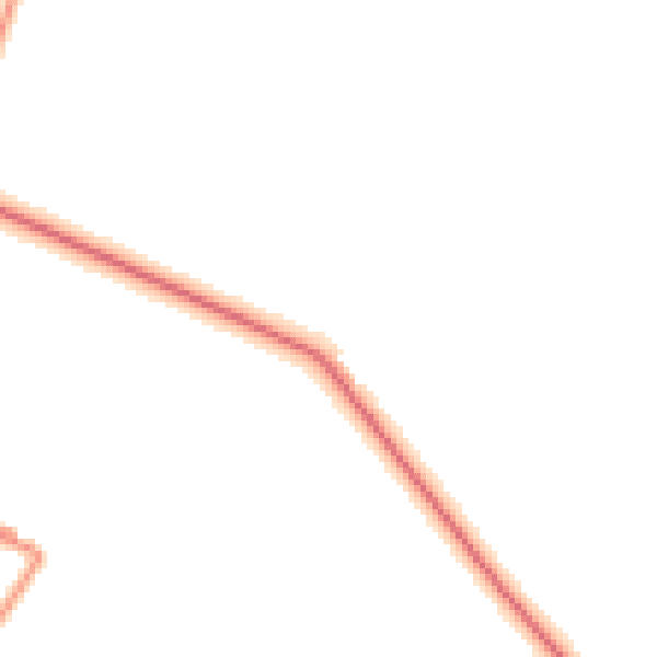 Daytime road noise heatmap for GU32 1BZ
