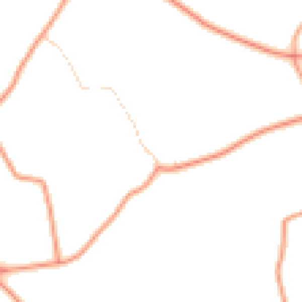 Daytime road noise heatmap for GU32 1DG