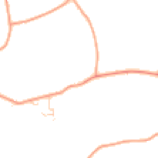 Daytime road noise heatmap for GU32 1EB