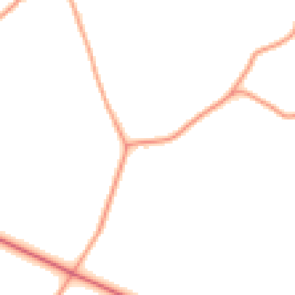 Daytime road noise heatmap for GU32 1EL