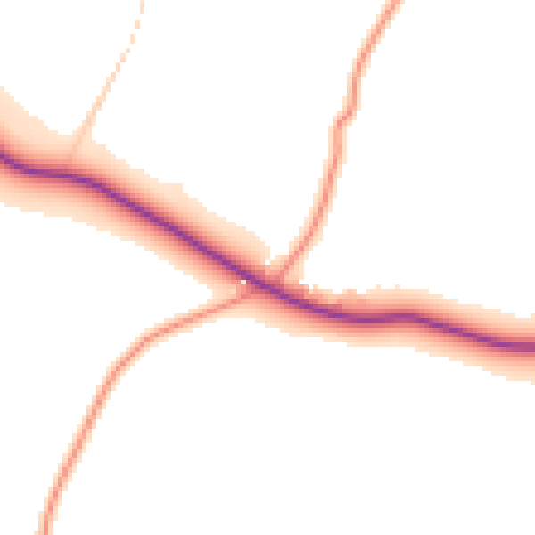 Daytime road noise heatmap for GU32 1ES