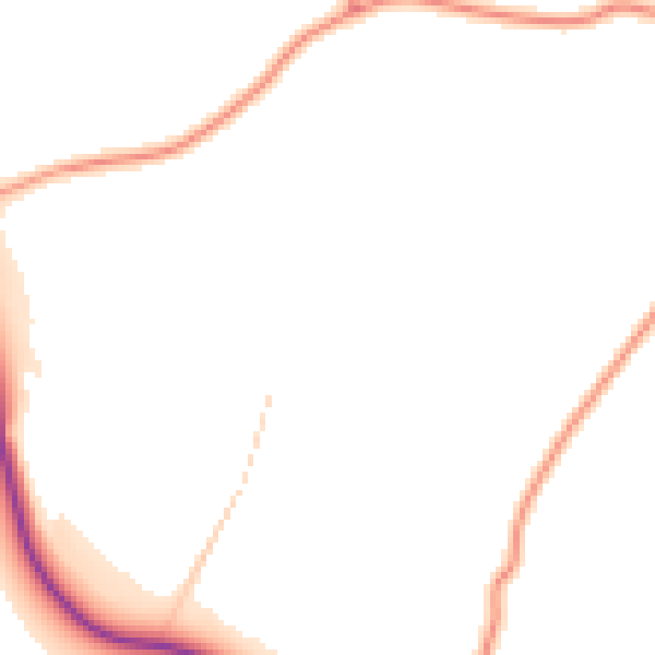 Daytime road noise heatmap for GU32 1ET
