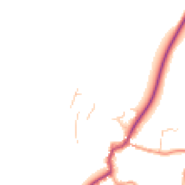 Daytime road noise heatmap for GU32 1FA