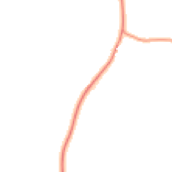 Daytime road noise heatmap for GU32 1HB