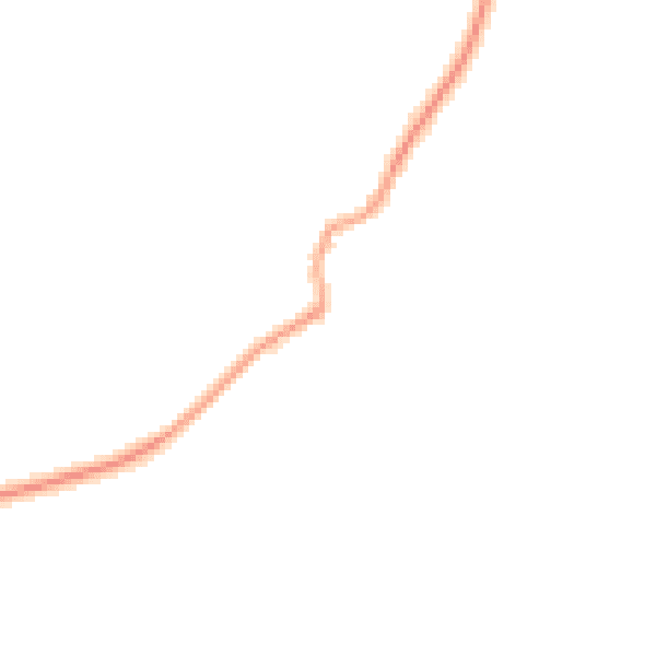 Night-time road noise heatmap for GU32 1JJ