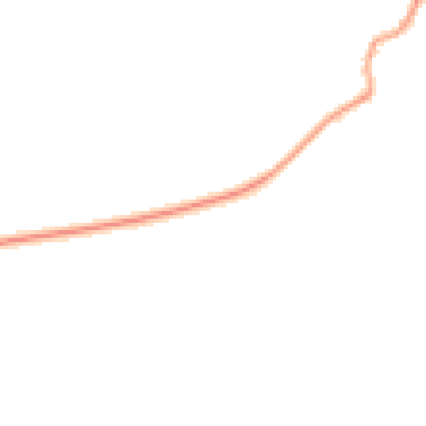 Night-time road noise heatmap for GU32 1JN