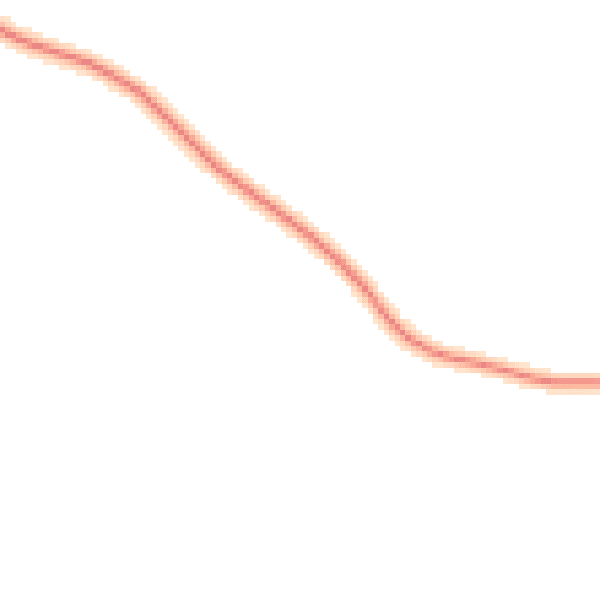 Night-time road noise heatmap for GU32 1JS