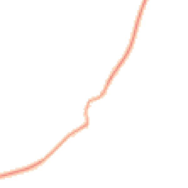 Night-time road noise heatmap for GU32 1LG