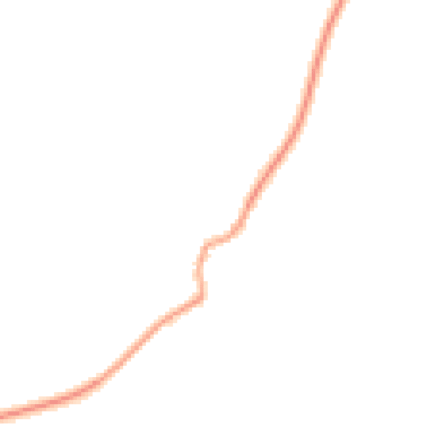 Night-time road noise heatmap for GU32 1LP
