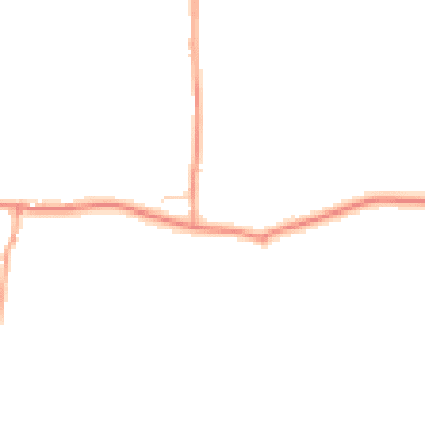 Daytime road noise heatmap for GU32 1NA