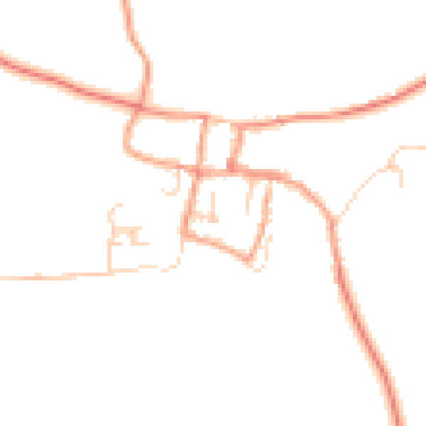Daytime road noise heatmap for GU32 1NS