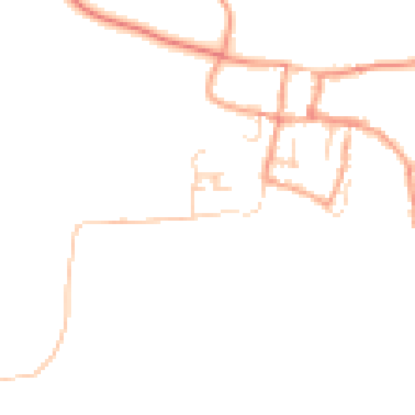 Daytime road noise heatmap for GU32 1PA