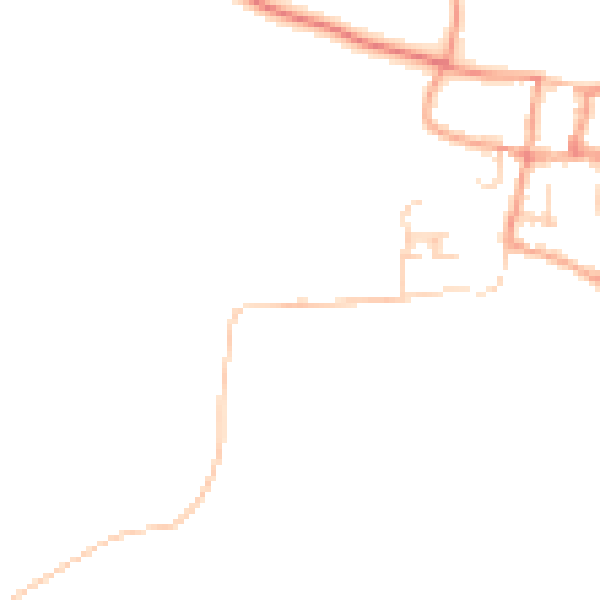 Daytime road noise heatmap for GU32 1PB