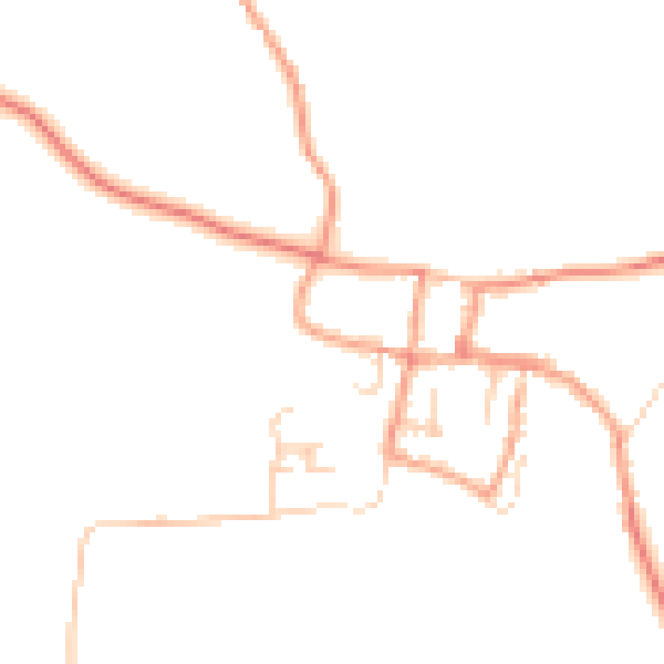Daytime road noise heatmap for GU32 1PF