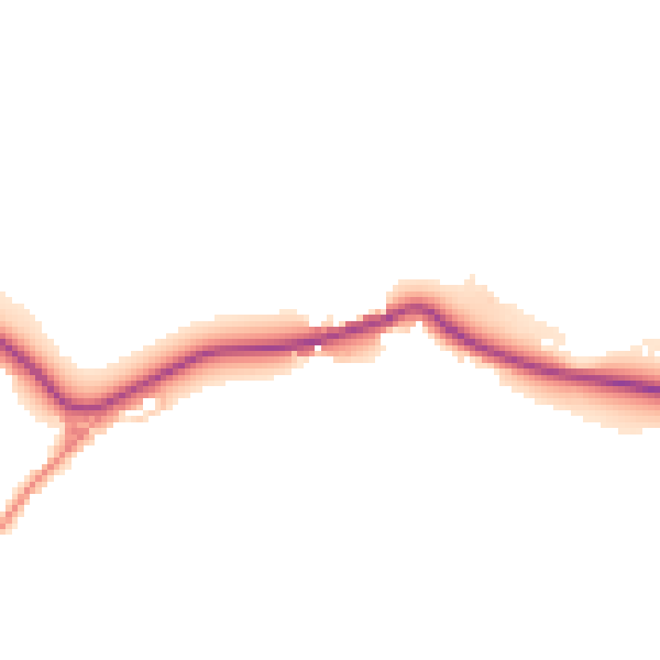 Daytime road noise heatmap for GU32 1RD