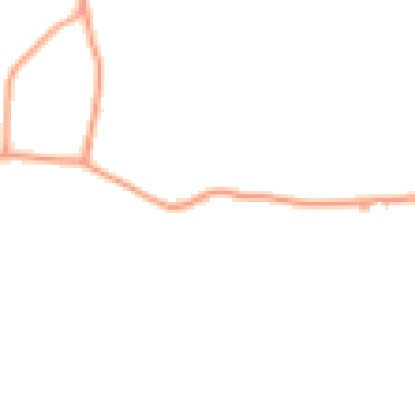 Daytime road noise heatmap for GU32 1RX