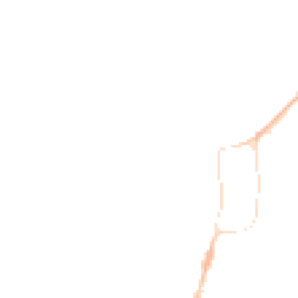 Night-time road noise heatmap for GU32 2AE