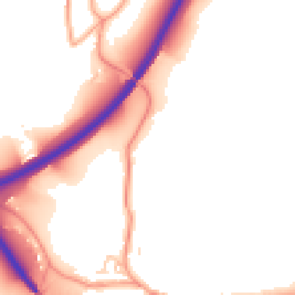 Daytime road noise heatmap for GU32 2BB