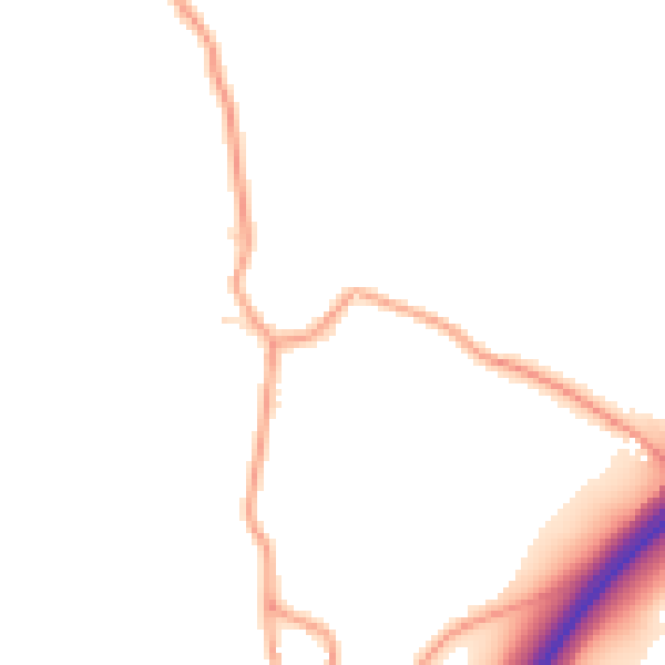 Daytime road noise heatmap for GU32 2BL