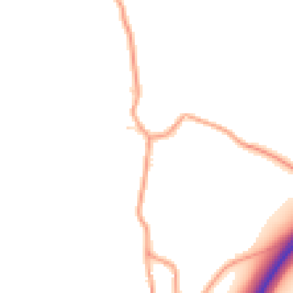 Daytime road noise heatmap for GU32 2BS