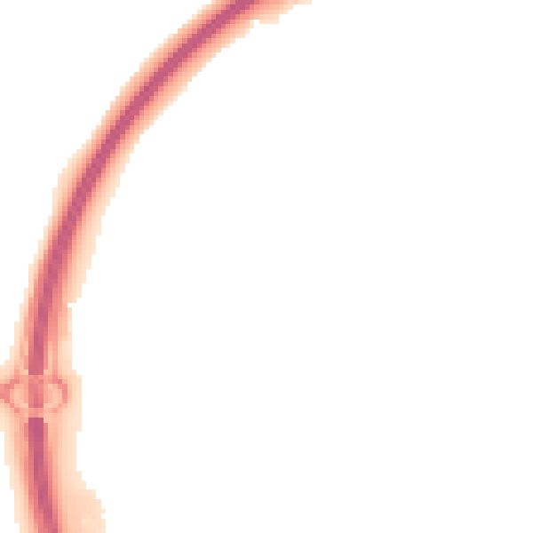 Night-time road noise heatmap for GU32 2EF