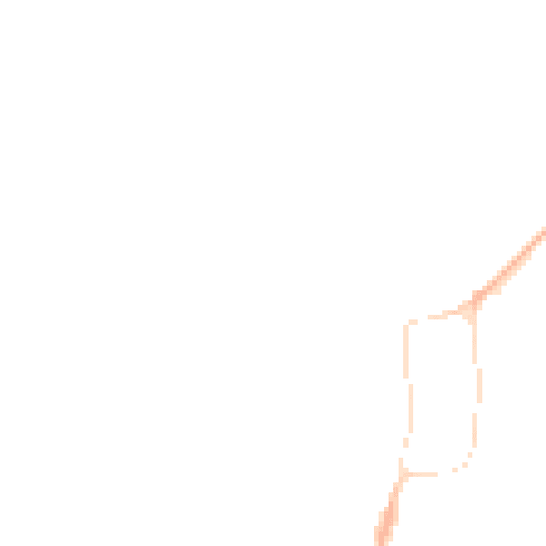 Night-time road noise heatmap for GU32 2HE
