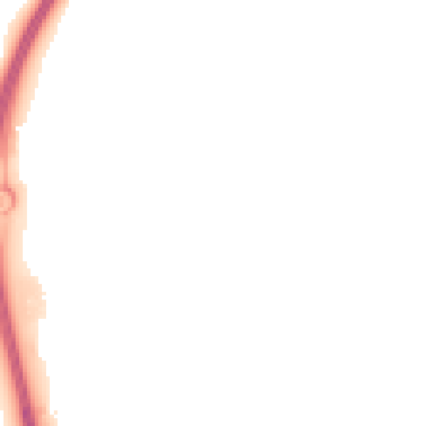 Night-time road noise heatmap for GU32 3BW