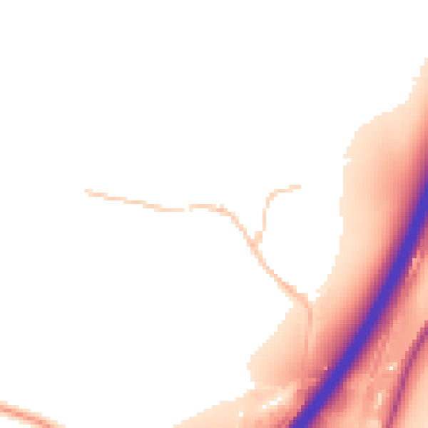 Daytime road noise heatmap for GU32 3NN
